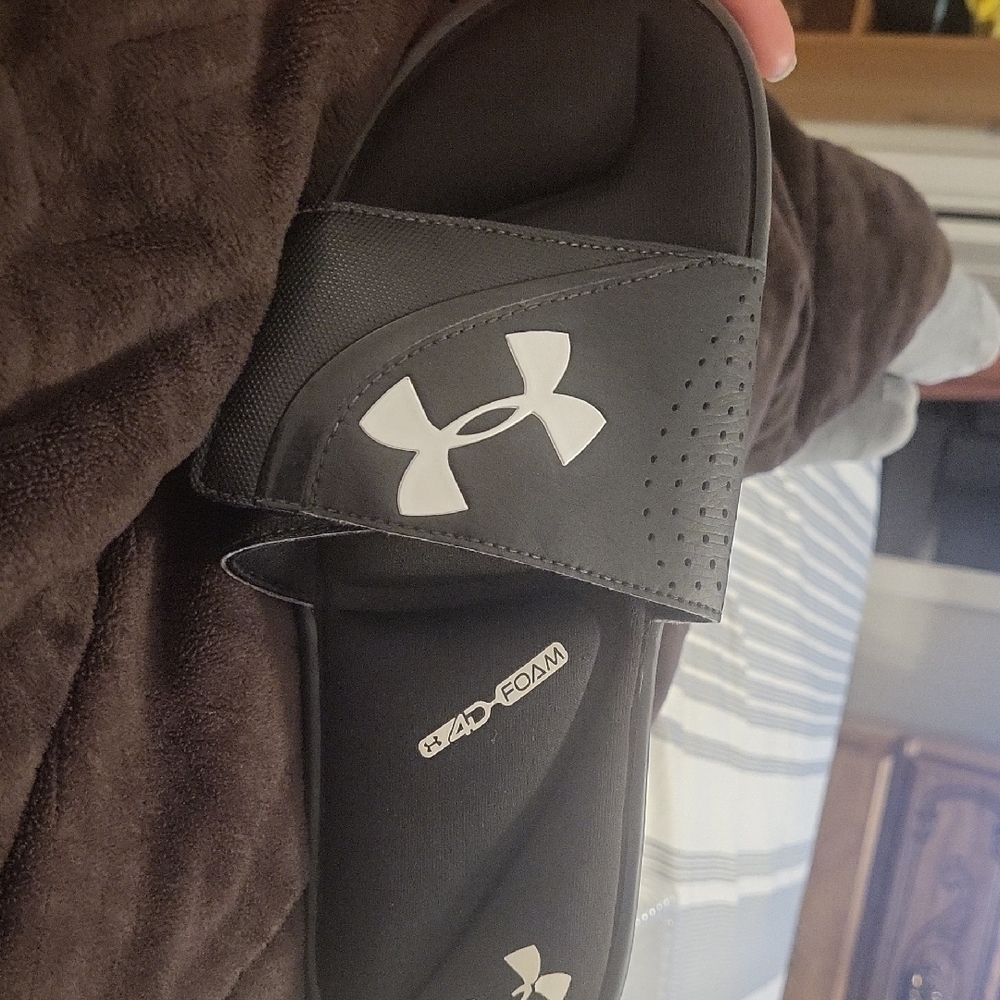 Under Armour Black Slide Sandals